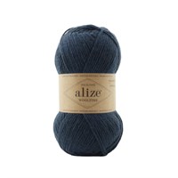 Пряжа Alize Wooltime 75% шерсть/25% полиамид, 100г №846 Синий джинс 115794