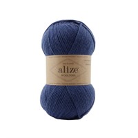 Пряжа Alize Wooltime 75% шерсть/25% полиамид, 100г №797 Средне-синий 115799