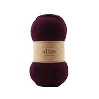 Пряжа Alize Wooltime 75% шерсть/25% полиамид, 100г №578 Темно-бордовый 115810