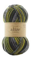 Пряжа Alize Wooltime 75% шерсть/25% полиамид, 100г №11019 Сер.Зелен.Салат 116277