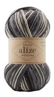 Пряжа Alize Wooltime 75% шерсть/25% полиамид, 100г №11016 Серо-белый 116284