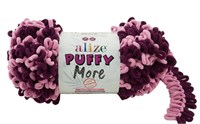 Пряжа Alize Puffy More 100% микрополиэстер, 150г №6278 Фиолетовый 116295