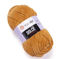 Пряжа "Dolce" 100% микрополиэстер 120м/100гр №854 шафран 114762