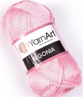 Пряжа YarnArt Begonia 100% мерсеризованный хлопок 169м/50гр №6313 Розовый