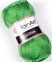 Пряжа YarnArt Begonia 100% мерсеризованный хлопок 169м/50гр №6332 Зеленый