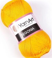 Пряжа YarnArt Begonia 100% мерсеризованный хлопок 169м/50гр №5307 Желтый 