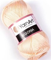 Пряжа YarnArt Begonia 100% мерсеризованный хлопок 169м/50гр №5303 Св.персик