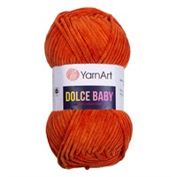 Пряжа YarnArt Dolce Baby 100% микро-полиэстер, 50гр №778 Оранжевый