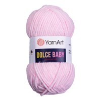Пряжа YarnArt Dolce Baby 100% микро-полиэстер, 50гр №781 Св. розовый