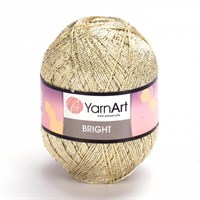 Пряжа YarnArt Bright 80% полиамид/20% люрекс, 90г/340м №121 Золото/беж