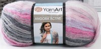 Пряжа YarnArt Angora Active 20% шерсть/80% акрил, 100гр №848 Розово-серый