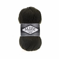 Пряжа Alize Superlana Maxi 25% шерсть/75% акрил 100г №241 Т.зеленый 118955