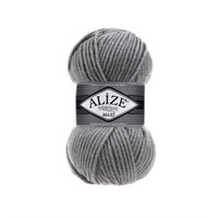 Пряжа Alize Superlana Maxi 25% шерсть/75% акрил 100г №87 Угольно-серый  118960