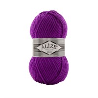 Пряжа Alize Superlana Maxi 25% шерсть/75% акрил 100г №209 Т. фуксия 118962