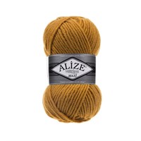 Пряжа Alize Superlana Maxi 25% шерсть/75% акрил 100г №02 Шафран 118985