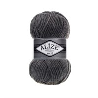 Пряжа Alize Superlana Maxi 25% шерсть/75% акрил 100г №182 Т. серый 118995