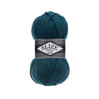 Пряжа Alize Superlana Maxi 25% шерсть/75% акрил 100г №212 Петроль 118998