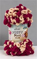 Пряжа Alize Puffy More Plus 100% микрополиэстер, 250г №8011 беж/бордо 119028