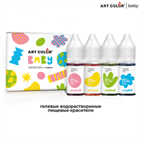 Н-р красителей пищевых гелевых Art Color Baby 4цв  119595