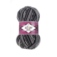 Alize Superwash Comfort Socks 75% шерсть/25% полиамид, 100г №2695 черно/серый 119795