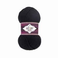 Alize Superwash Comfort Socks 75% шерсть/25% полиамид, 100г №60 черный 119823