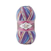 Alize Superwash Comfort Socks 75% шерсть/25% полиамид, 100г №7654 роз/фиолет 119825