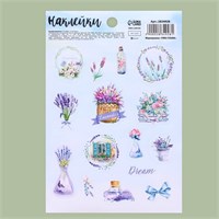 Наклейки детские бумажные «Лавандовая фантазия», 11*16см 123144
