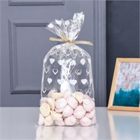 Пакет фасовочный БОПП, "Сердца" 20*35см 123914