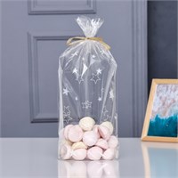 Пакет фасовочный БОПП, с донной складкой, "Звёзды" 20*35см 123916