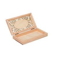 Дерев заготовка Купюрница бук 19*10*3см "Mr. Carving" ВД-749 с резной крышкой 113862