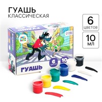 Гуашь 6цв по 10мл, «Ну, погоди!», Союзмультфильм 125288