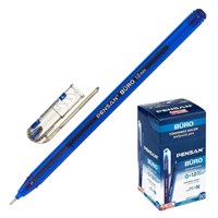 Ручка шариковая масляная Pensan Buro, узел-игла 1.0мм, чернила синие 125397
