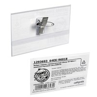 Бейдж-карман 30мкр 55*88мм с зажимом+булавка  7698