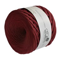 Пряжа трикотажная Saltera ЦВЕТ: ВИНО (31) 100% хлопок 100м/ширина нити 7-9мм  102546