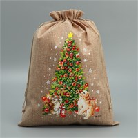 Мешок с термонаклейкой «Елочка», 30×40см 113535