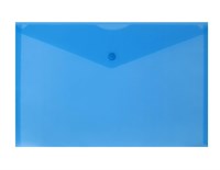 Папка-конверт на кнопке А4, Calligrata, синяя 115457