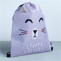 Мешок д/обуви «Милый котик» (с дополнительными элементами) 41*31см 125573
