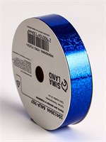 Лента голографическая д/декора и подарков, синяя, 2см*50м 125608