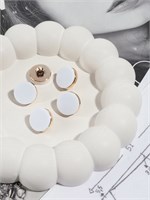 Пуговица на ножке, пластиковая, d15мм, 1шт, матовая, белая 125660