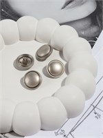 Пуговица на ножке, металл, d18мм, 1шт, матовая, цв серебряный 125662