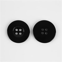 Пуговица 4 прокола, d30мм, чёрная, 1шт 125664