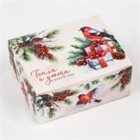 Коробка подарочная новогодняя складная «Тепла и уюта», 12*10*5см 125719