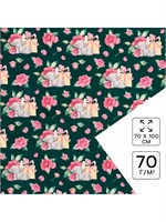 Бумага упаковочная глянцевая Present, 70*100см 125764
