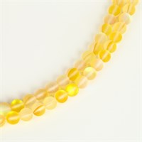Бусины из натурального камня «Кошачий глаз», н-р 46шт, размер 1шт 8мм, жёлтый 125778