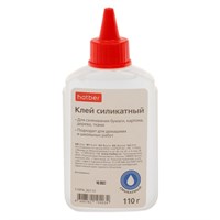 Клей силикатный 110гр, Hatber, с дозатором 125786