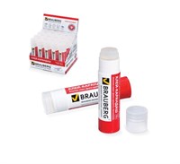 Клей-карандаш ПВП 15гр BRAUBERG, прозрачный 1шт 125789