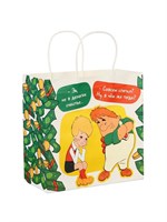 Пакет подарочный, 22*22*11см, крафт, Малыш и Карлсон 125827