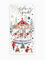 Конверт д/денег «С Новым 2026 годом», тиснение, 16.5*8см 125849