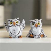 Фигурка полистоун «Филин с сердечком-пузиком», 4*4.1*3см, 1шт 126090