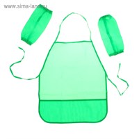Фартук д/труда + нарукавники «Стандарт», 490*395/250*160мм, размер S (рост 116-146), зеленый 126147